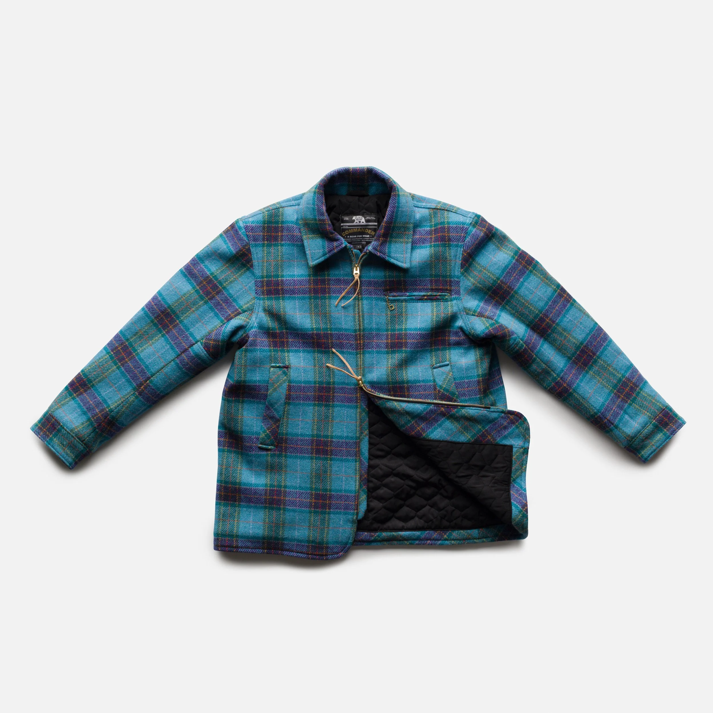 Harris Tweed Psychedelic Blue Tartan Jacket | Black Bear Brand